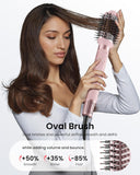 5 in 1 Hot Air Styler Wrap – High-Speed Hair Dryer Brush with Auto Wrap Curlers, Fast Drying & Frizz-Free Styling, No Heat Damage, Volumizing Brush with Travel Bag