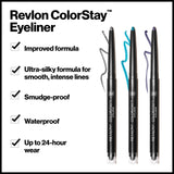 Revlon ColorStay Pencil Waterproof Eyeliner, Smudge-Proof, Eye Makeup with Built-In Sharpener, 202 Black Brown, 0.01 oz