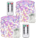 4 Pack 60 LED Fairy Lights Battery Operated with Timer, 20FT Waterproof Twinkle Lights Indoor Outdoor, Cuttable String Lights for Bedroom, Wedding, DIY, Centerpiece, Christmas Decorations (Warm White)