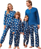 Ekouaer Family Christmas Pajamas Matching Sets Womens Mens Pjs Long Sleeve Sleepwear Holiday Lounge Sets