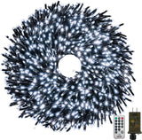50FT 1000 LED Christmas Cluster Lights, Firecracker String Lights with Remote & 8 Modes & Timer, Waterproof Fairy Twinkle Light Plug in for Indoor Outdoor Party Garden Xmas Tree Decoration, Warm White