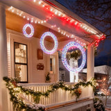 Yescom 3-Piece Large Pre-Lit LED Reindeer Christmas Decor, 110V Plug-in Light Up Deer Family Set Outdoor Decorations for Yard Holiday, 3D Golden Outside Patio Deck Lawn Ornaments with Stack 2025 Xmas