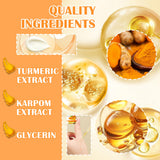 11PCS Turmeric Skincare Set, Skin Care Set with Turmeric Face Wash, Eye Cream, Toner, Facial Cream, Face Serum, Moisturizing Tinted Lip Balm, Under Eye Patches Set with 3 Honey Facial Masks