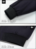 7DAY'S Mens Bomber Jackets Casual Fall Winter Warm Windbreaker Full Zip Windproof Outwear Color-Blocking Coats