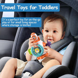 Montessori Sensory Toys for Toddlers 1-3 - Travel Activities Busy Board Cube - Baby Gifts for 6 9 12 18 Months 1 2 One Year Old Infant Boys Girls - Airplane Plane Car Travel Toys Educational Learning