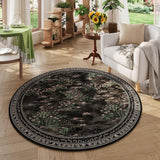 Rugcomf 2x6 Runner Rug Impressionist-Style Vintage Kitchen Rugs Non Slip Washable Soft Carpet Runner for Kitchen Laundry Bedroom Bathroom, Blue