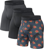 Pair of Thieves Men’s Long Boxer Briefs – Soft, Breathable, Quick Dry Underwear with 4-Way Stretch – Multi-Pack