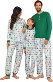 Ekouaer Family Christmas Pajamas Matching Sets Womens Mens Pjs Long Sleeve Sleepwear Holiday Lounge Sets