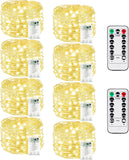 4 Pack 60 LED Fairy Lights Battery Operated with Timer, 20FT Waterproof Twinkle Lights Indoor Outdoor, Cuttable String Lights for Bedroom, Wedding, DIY, Centerpiece, Christmas Decorations (Warm White)