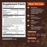 Fidus 16 in 1 Mushroom Coffee with 80,000mg Adaptogenic Mushrooms with Ashwagandha, Probiotic, Magnesium and Lion's Mane Instant Mushroom Coffee for Focus, Energy, Immunity & Digestion, 40 Servings