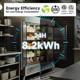 82-Inch Commercial 72 Cu.Ft 3-Door WiFi Refrigerator With Smart App Control (SAK58320)