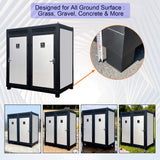82-Inch Two-Person Portable Outdoor Toilet Cabin With Light, Sink And Fan (SAK50123)
