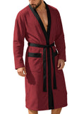 Men's Long Jacquard Soft Solid-Colored Belt