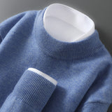 Men's Casual Loose-Fitting Cashmere Base-Layer Sweater