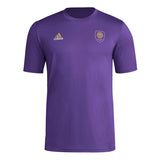 adidas Mens Short Sleeve Pre-Game T-Shirt Regal Purple/Orlando City Sc XX-Large