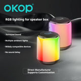 KP-550 Bluetooth Speaker With RGB Ambient Lighting Cross-Border Bestseller Low-Latency Desktop Stereo Speakers With Deep Bass