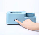 Desktop storage tissue box