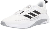adidas Mens Dlux Trainer Running Shoe White/Core Black/Halo Silver 10