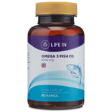 Life In Omega Omega 3 Fish Oil Capsules for Adults - Dietary Supplement for Heart Health Support