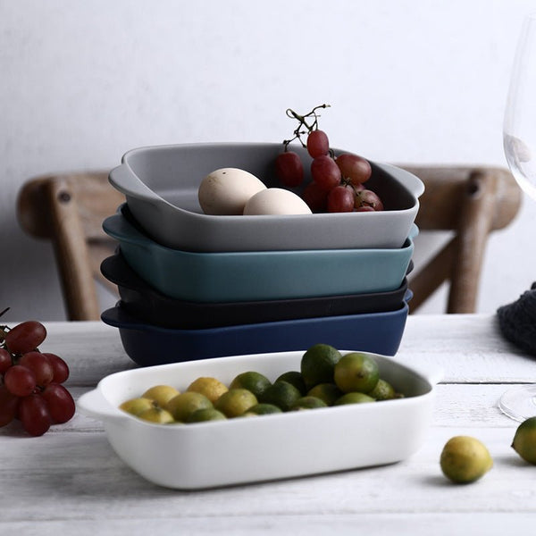 Bone Porcelain Bowl & Baking Sheet