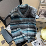 Mens Autumn Lazy-Style Loose-Fit Couples Sleeveless Sweater Vest
