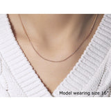 14k Rose Gold Diamond Cut Round Wheat Chain 1.1mm