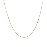 14k Rose Gold Classic Box Chain 0.6mm