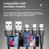 KP-318 Braided 65W Fast-Charging Data Cable Durable Overcharge Protection Type-C Compatible With Apple Android And Huawei