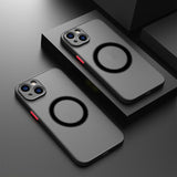 Magnetic Wireless Full-body Matte Protective Case For Phones