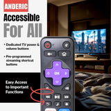 Anderic Substitute for Roku 2 IR Streaming Remote Control [RRST01]