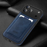 Leather Magnetic Card Holder Phone Case Compatible With The 17 Pro Max