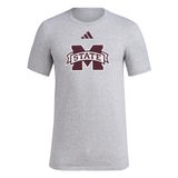 adidas Mens House T-Shirt Medium Grey Heather/Mississippi State University