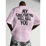 Mens European-size Cotton T-shirt