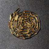 14K Yellow Gold Wide Paperclip Chain (3.3mm)