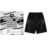 Loose-fitting Polo Shirt With A Lapel Collar Short-sleeved Striped T-shirt