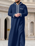 Middle Eastern Men's Robe With Long Sleeves And A Hood For International Trade