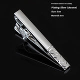 Men's Formal Wear Business Silver Simple Fashion Short Tie Clip