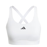 adidas Womens TLRD React Training High-Support Bra White