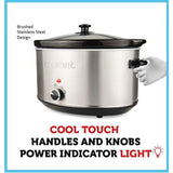 8.5 Qt. Stainless Steel Slow Cooker with Temperature Settings