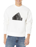adidas Mens Future Icon Badge of Sport Crewneck White/Black X-Large