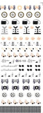Watermark sticker decal nail sticker