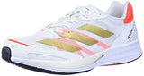 adidas Adizero Adios 6 Running Shoe - Womens FTW White/Gold Metallic/Solar Red 6.5
