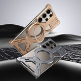 Rotating-stand Heat-dissipating Metal Drop-proof Phone Case