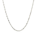 14k White Gold Singapore Chain 1.5mm