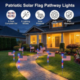 LED Solar-Powered National Flag For Outdoor Courtyards And Villas