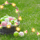 Rabbit Carrot Chick And Easter Egg Battery-Powered Copper Wire Lights For Easter Decorations