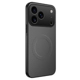 Carbon-fiber-pattern Magnetic Phone Case Matte Protective Cover