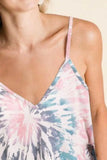 BiBi Tie Dye French Terry Knit Sleeveless Top