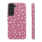 BLUSH RED DOTS | Tough Phone Case