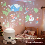 LED Christmas Snowflake Projection Light